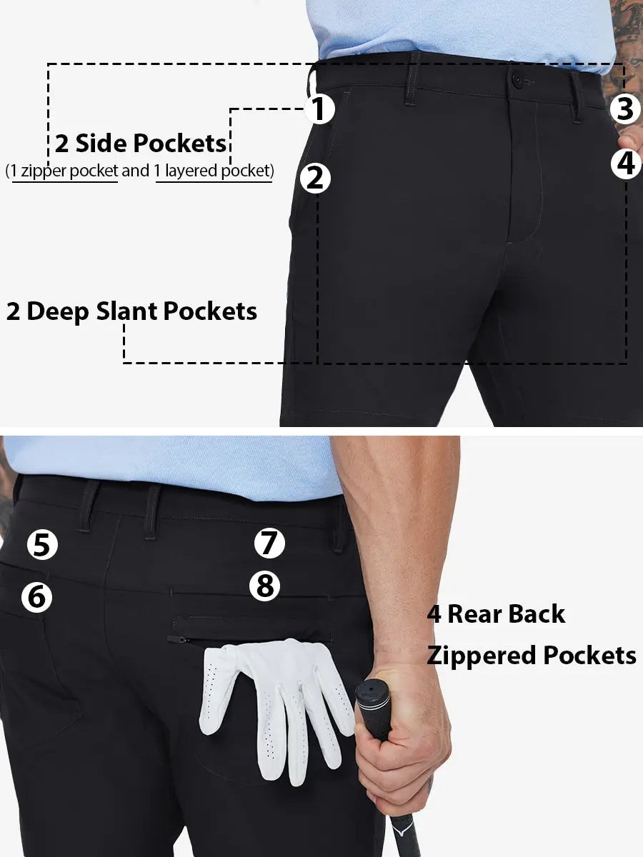 Water Resistant Versatile 8 Pockets Shorts