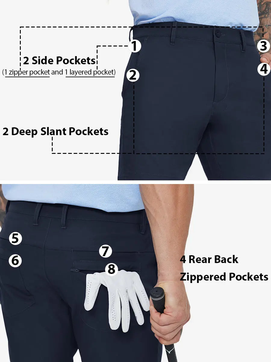 Water Resistant Versatile 8 Pockets Shorts