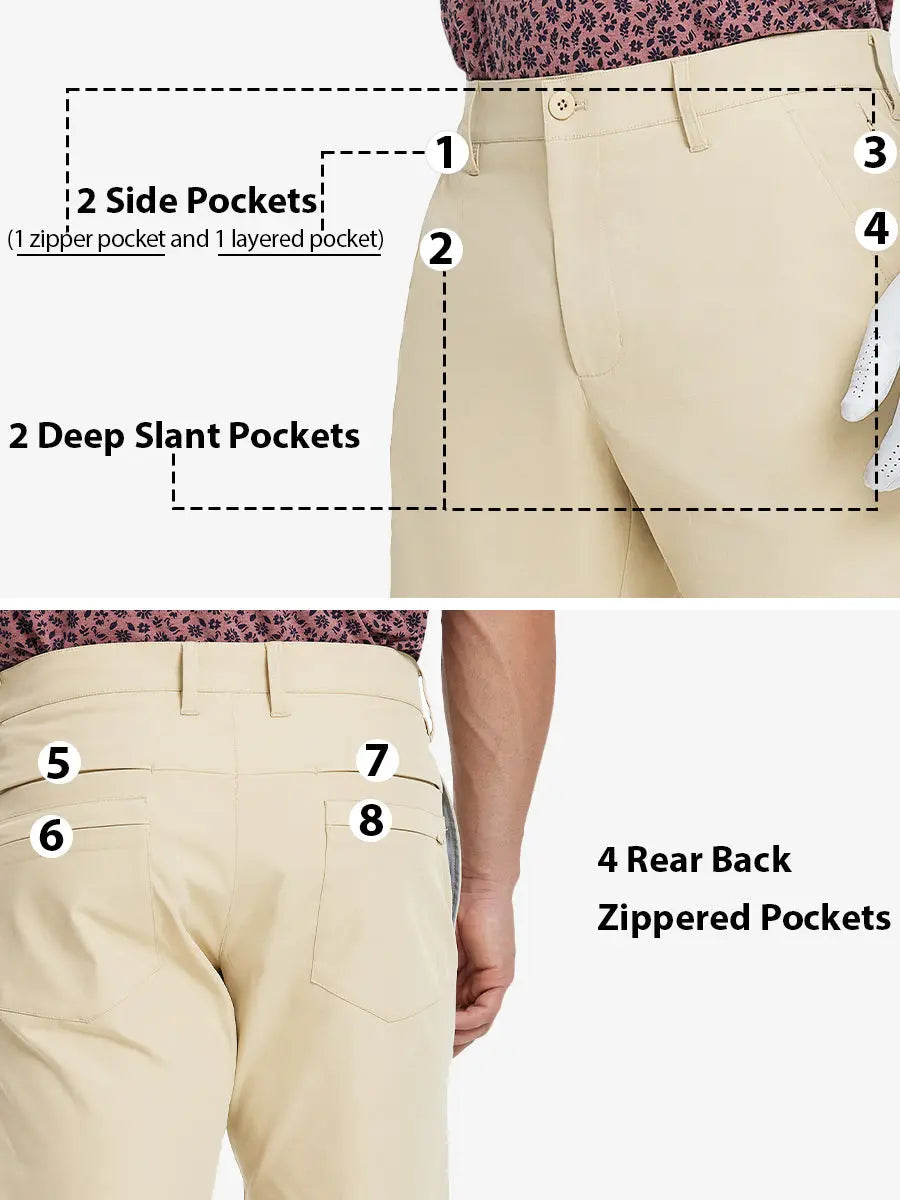 Water Resistant Versatile 8 Pockets Shorts