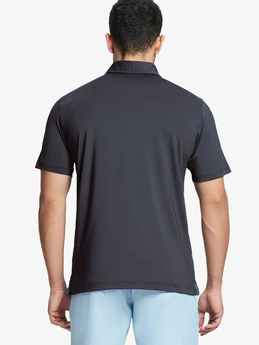 Pinstripe Jersey Performance Polo