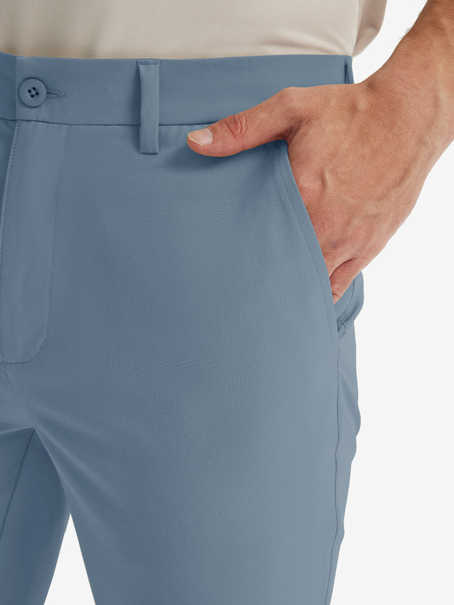 Water Repellent Classic Fit Flat Front Golf Dress Pants
