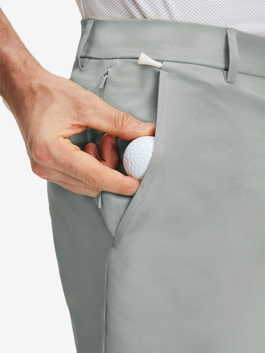 Flat Front Flex Cotton Blend Golf Shorts