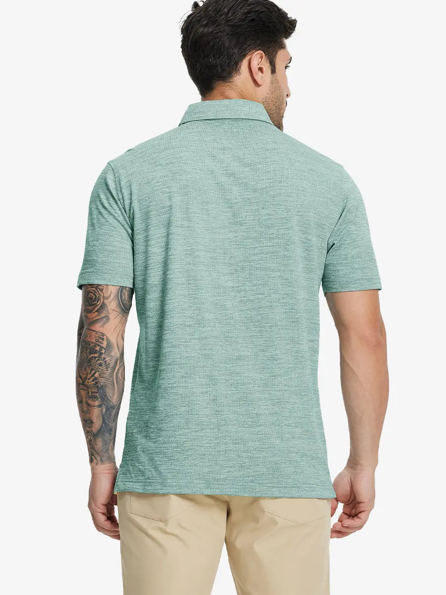 Premium Stretch Heather Polo