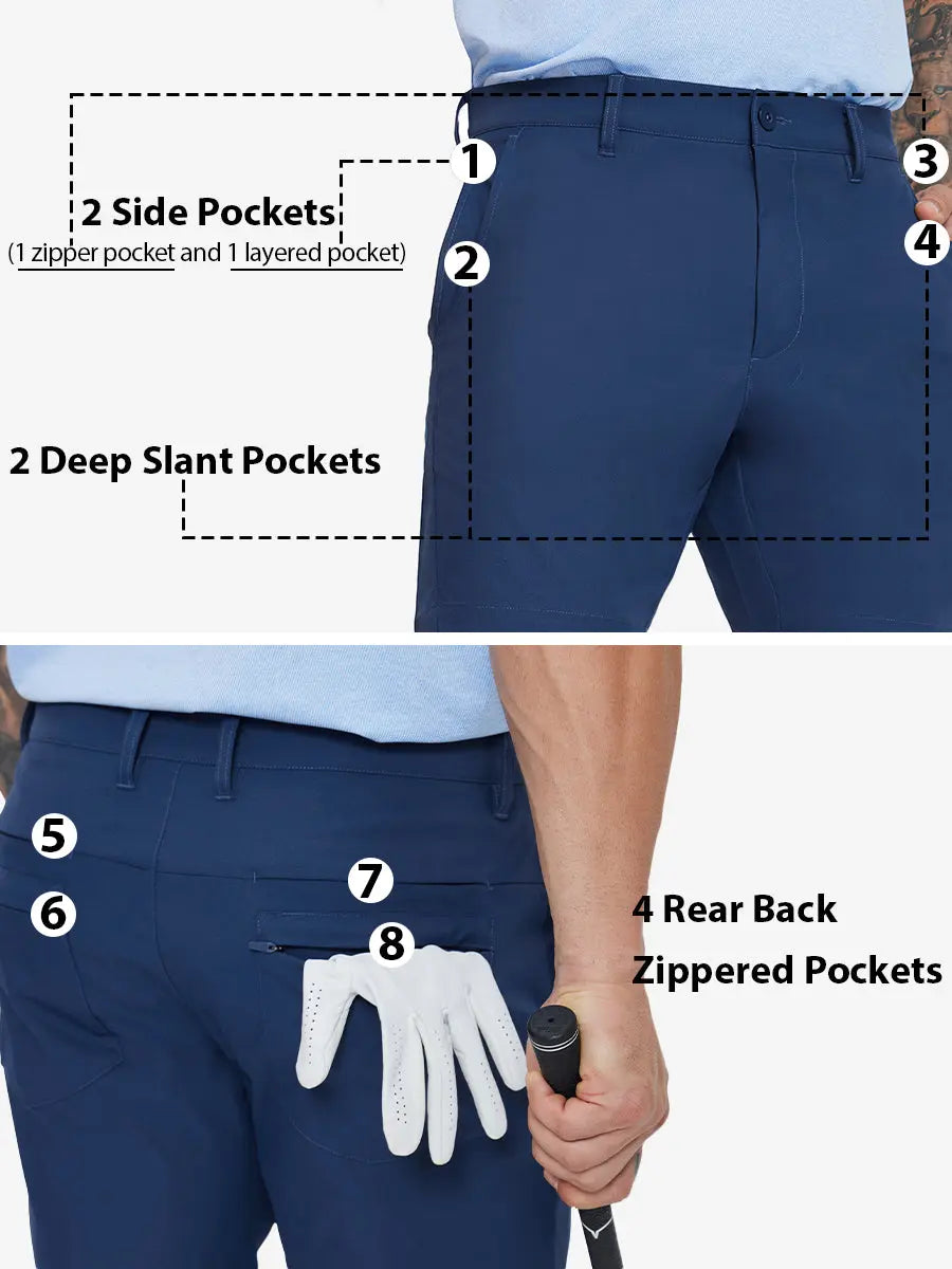 Water Resistant Versatile 8 Pockets Shorts