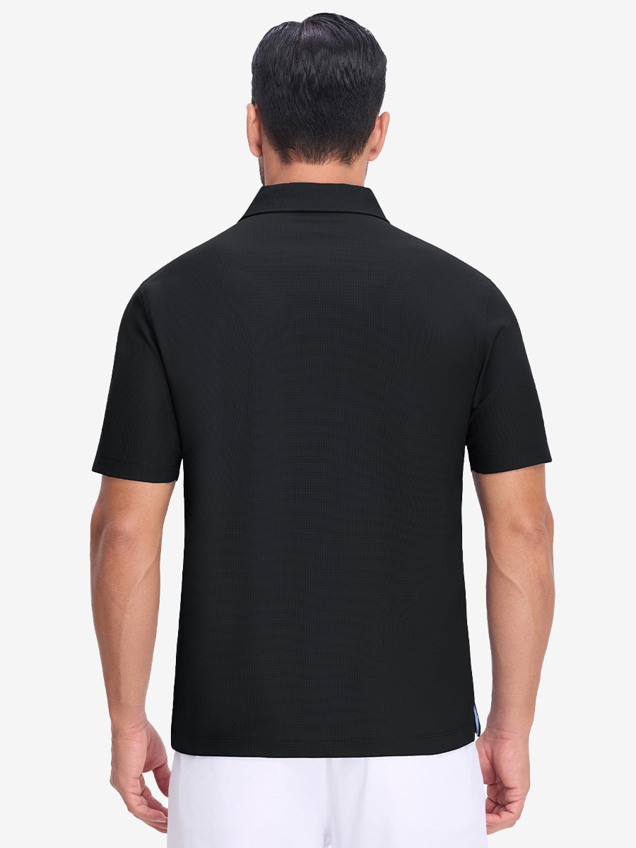 Dry Fit Waffle Textured Collared Golf Shirts