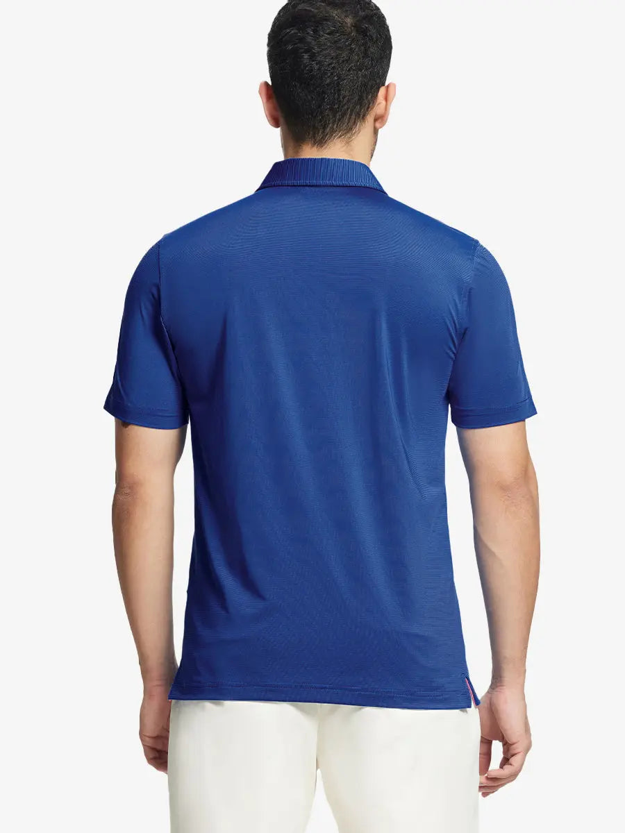 Pinstripe Jersey Performance Polo