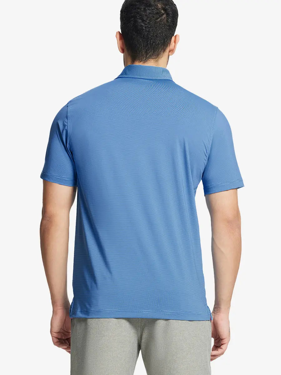 Pinstripe Jersey Performance Polo