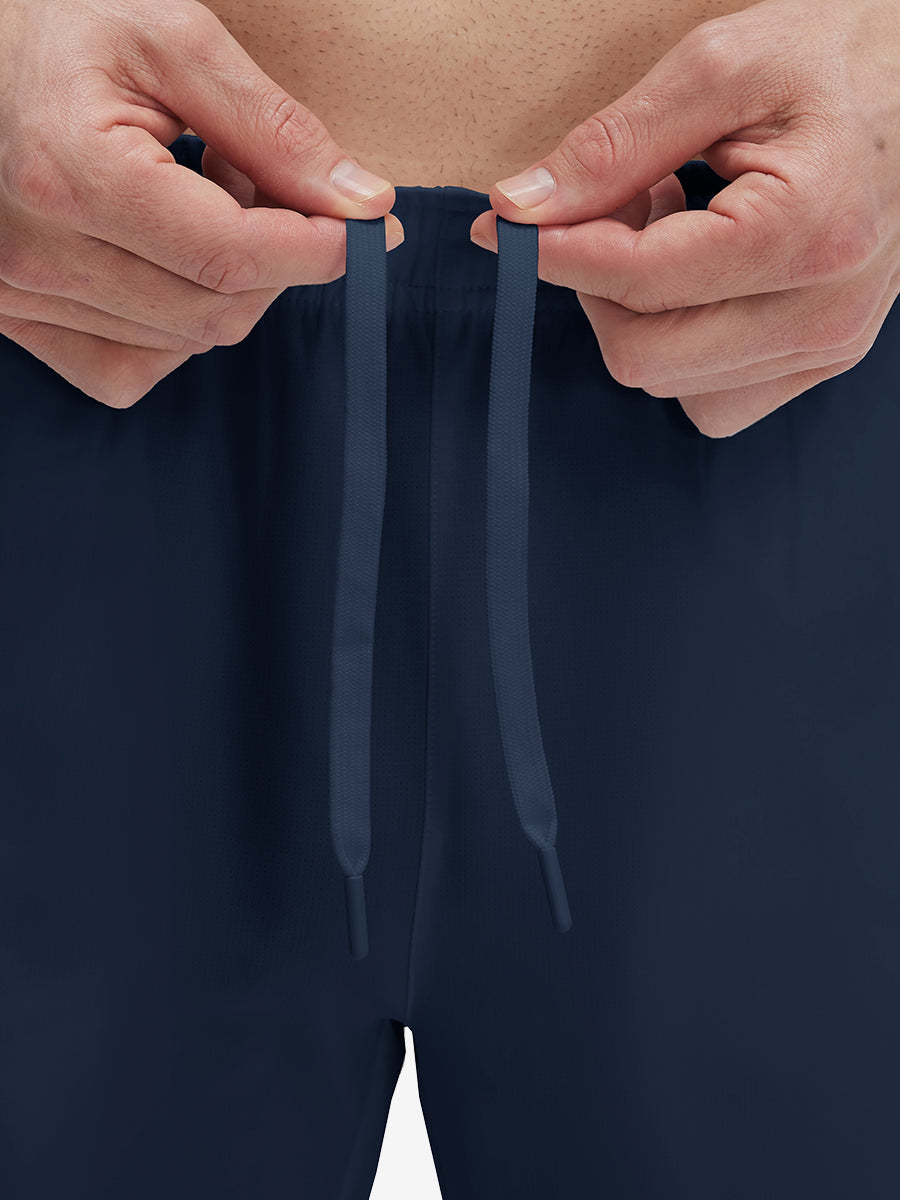 Mesh Joggers with Zipper Pockets