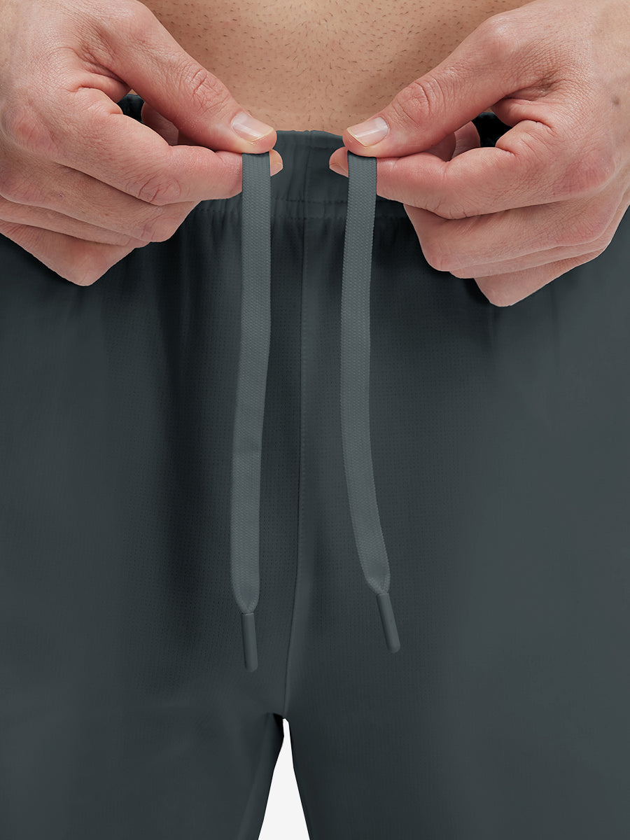 Mesh Joggers with Zipper Pockets