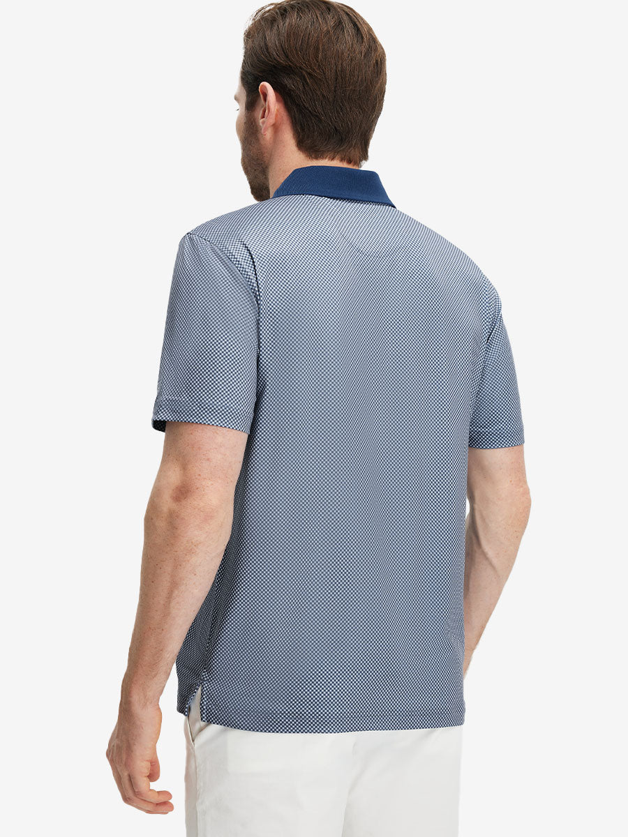Premium Ribbed Collar Print Polo Shirts