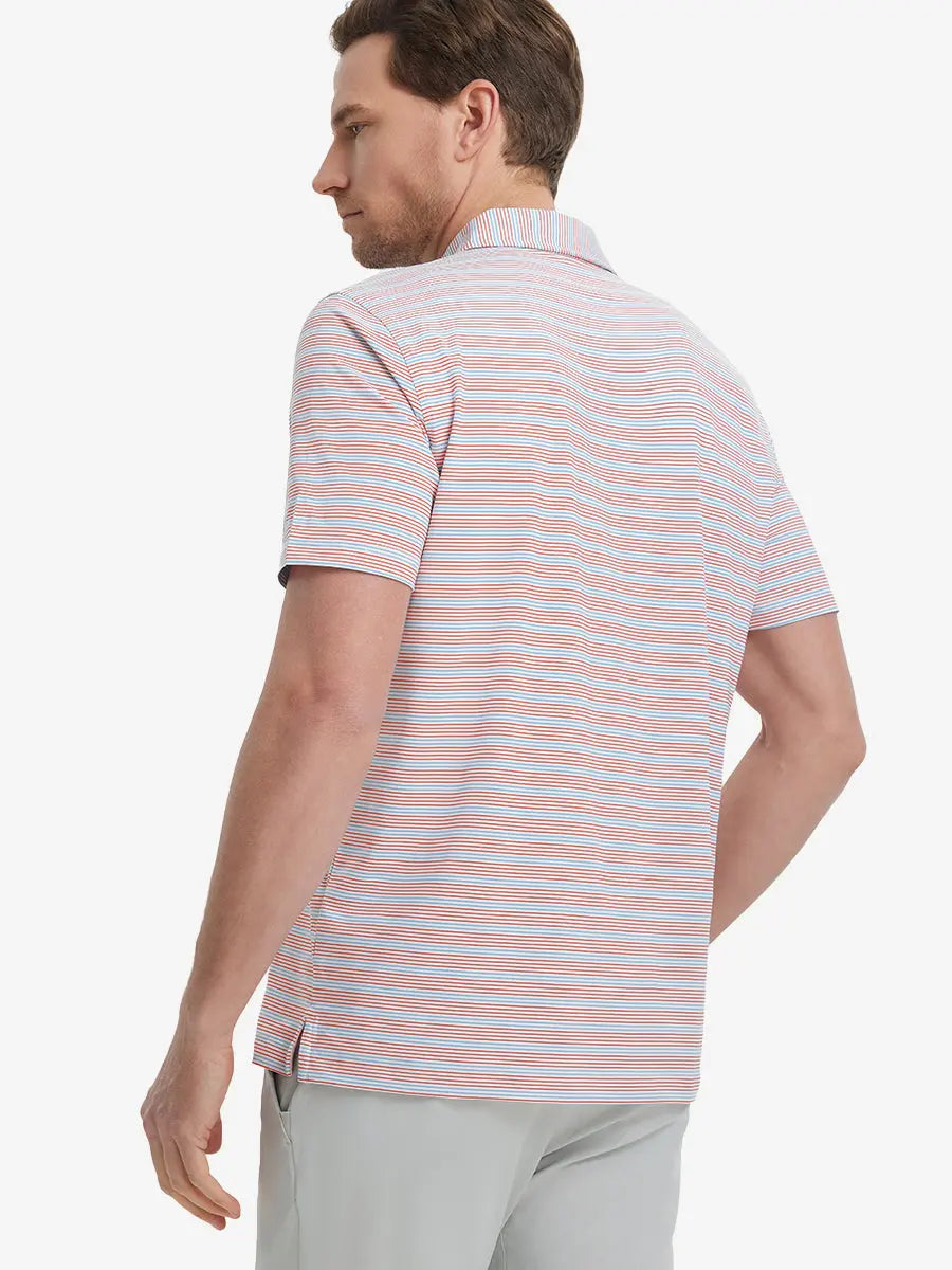 Performance Stripe Golf Shirts