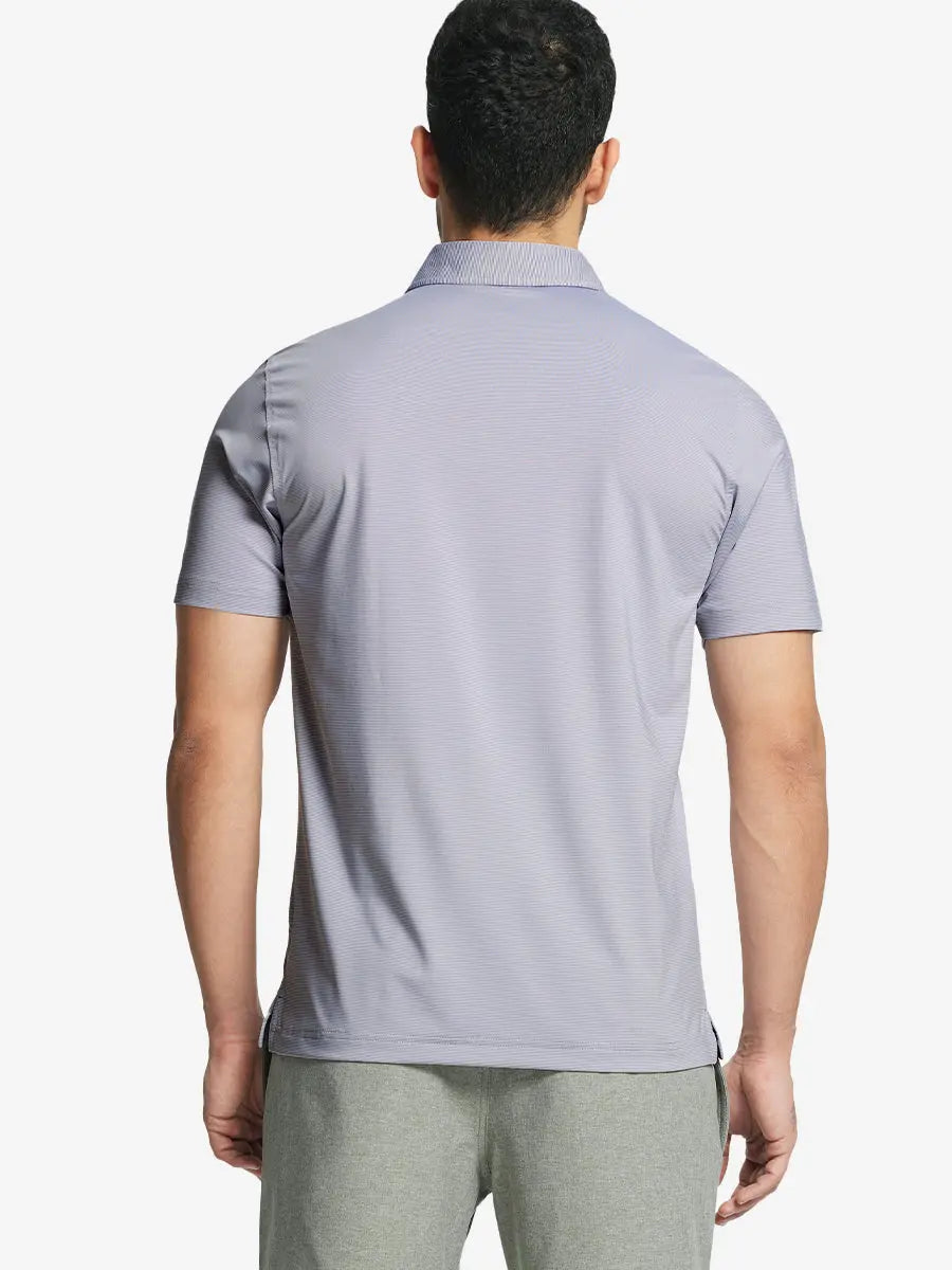 Pinstripe Jersey Performance Polo
