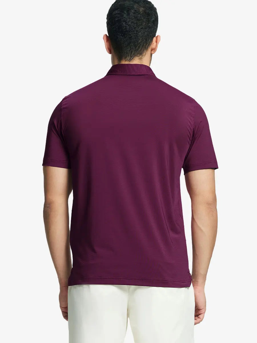 Pinstripe Jersey Performance Polo