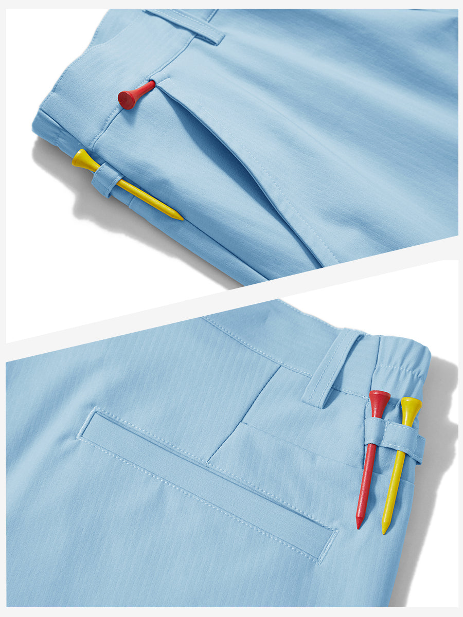 Lightweight Flat Front Casual Trousers