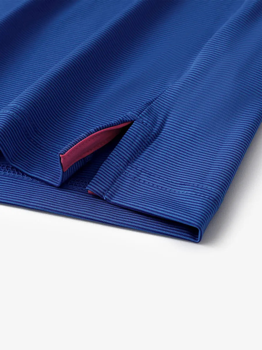 Pinstripe Jersey Performance Polo