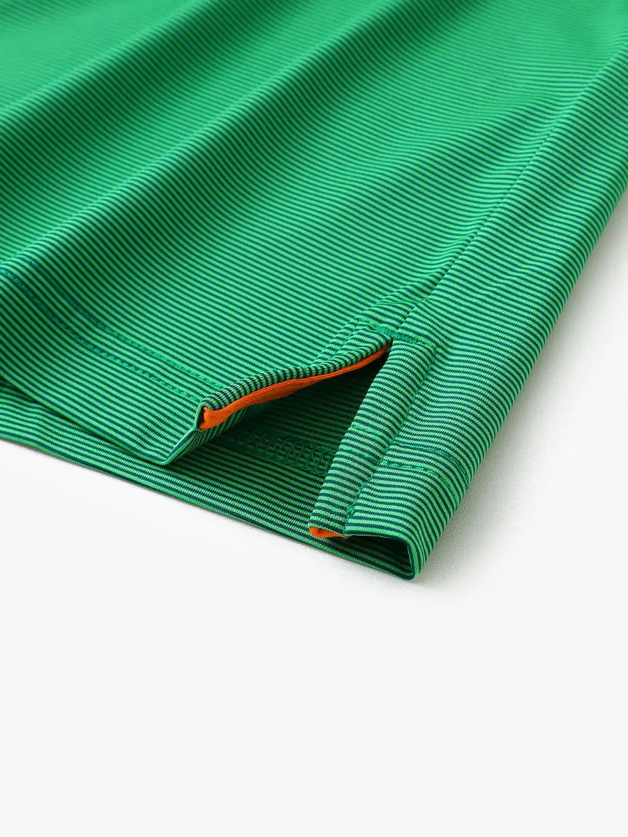 Pinstripe Jersey Performance Polo