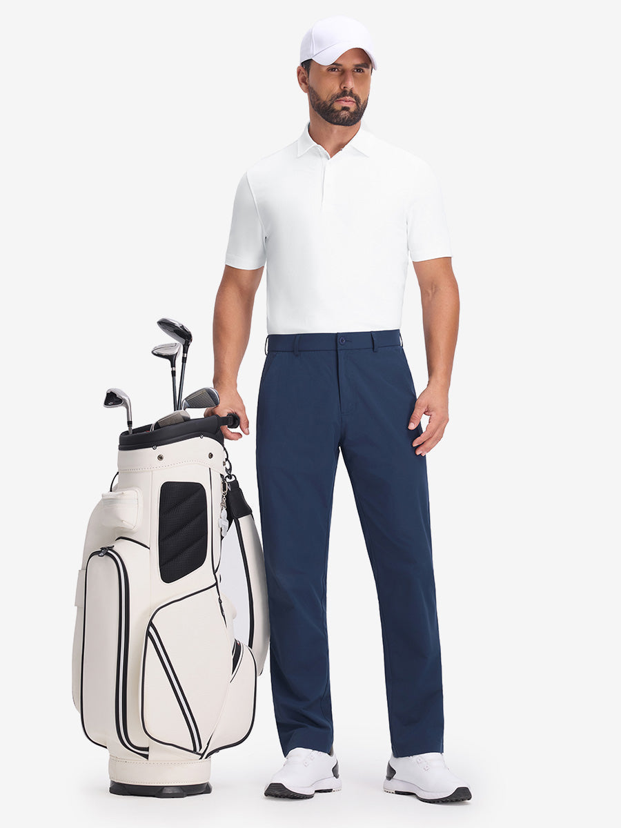 Dry Fit Waffle Textured Collared Golf Shirts