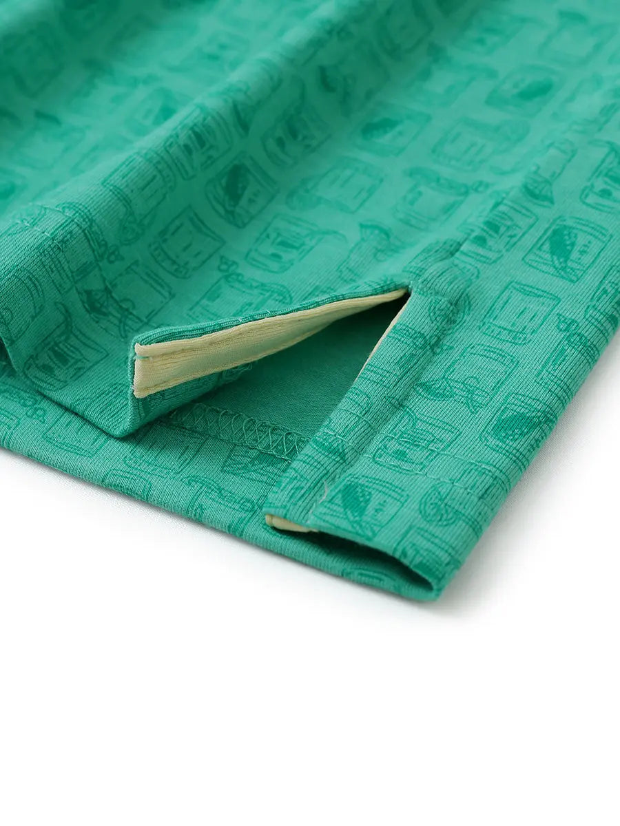 Popular Heather Print Polo