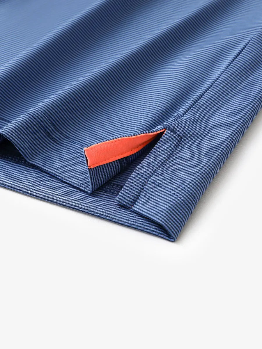Pinstripe Jersey Performance Polo