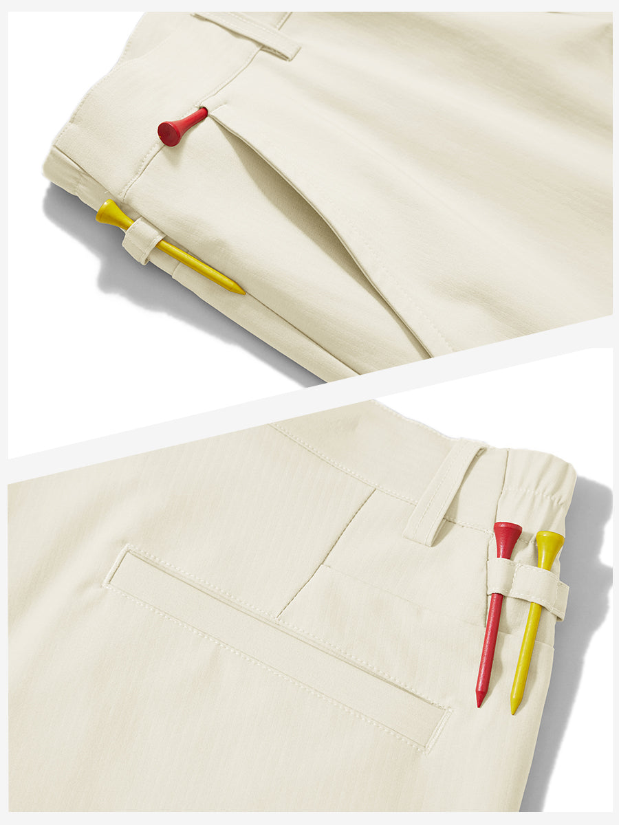 Lightweight Flat Front Casual Trousers