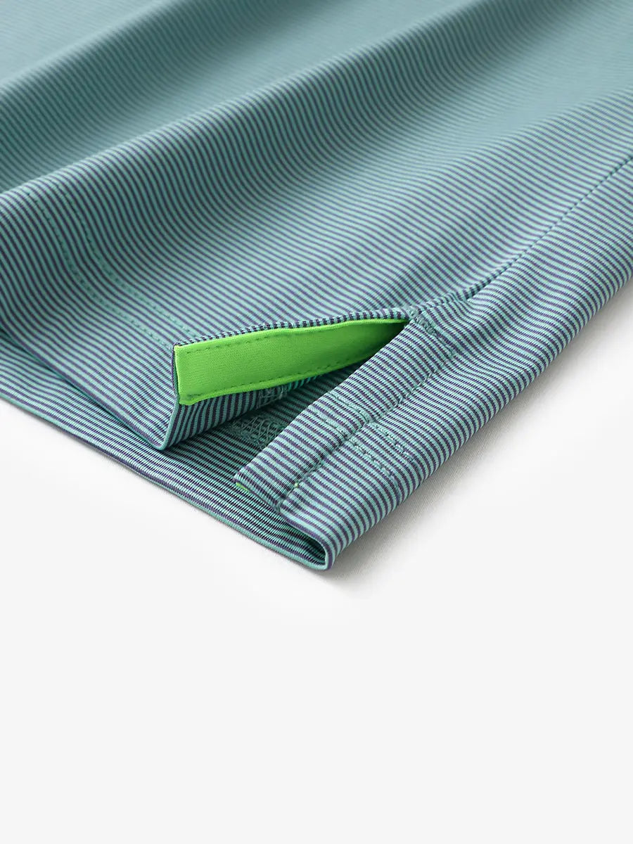 Pinstripe Jersey Performance Polo