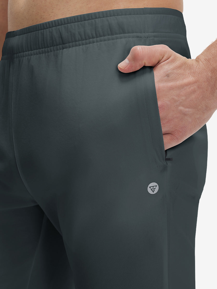 Mesh Joggers with Zipper Pockets