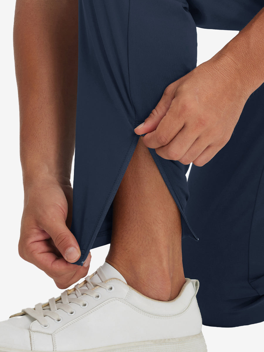 Lightweight Ankle-Zip Sweatpants with 4 Pockets