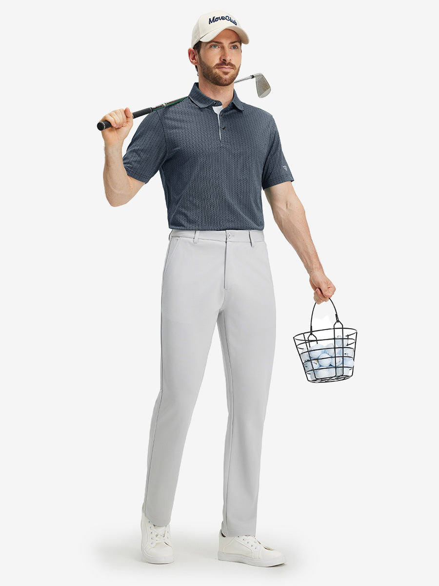 Classic Lightweight Jacquard Golf Shirts