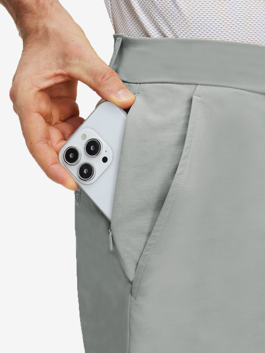 Flat Front Flex Cotton Blend Golf Shorts