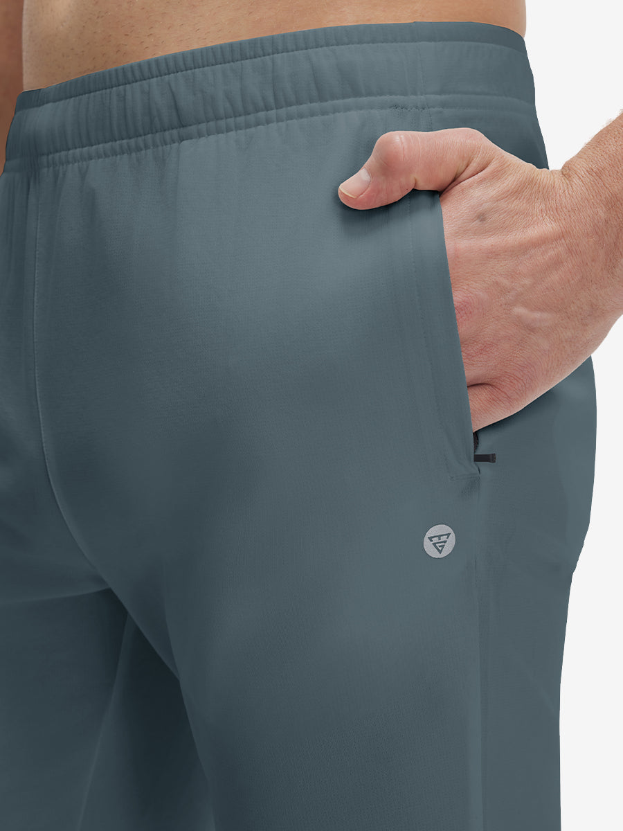 Mesh Joggers with Zipper Pockets