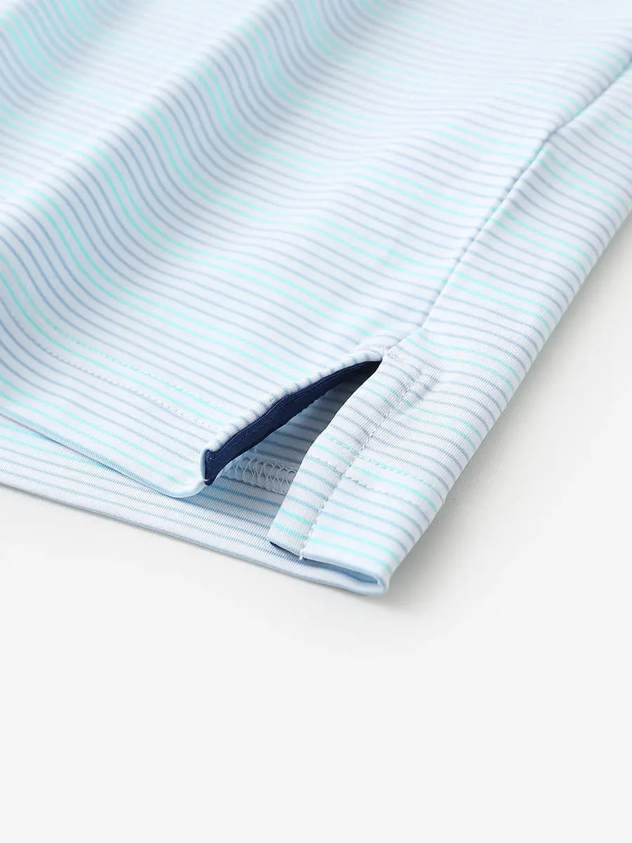 Performance Stripe Golf Shirts