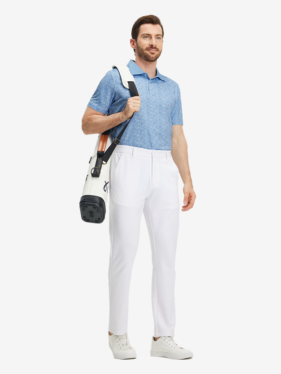 Premium Ribbed Collar Print Polo Shirts