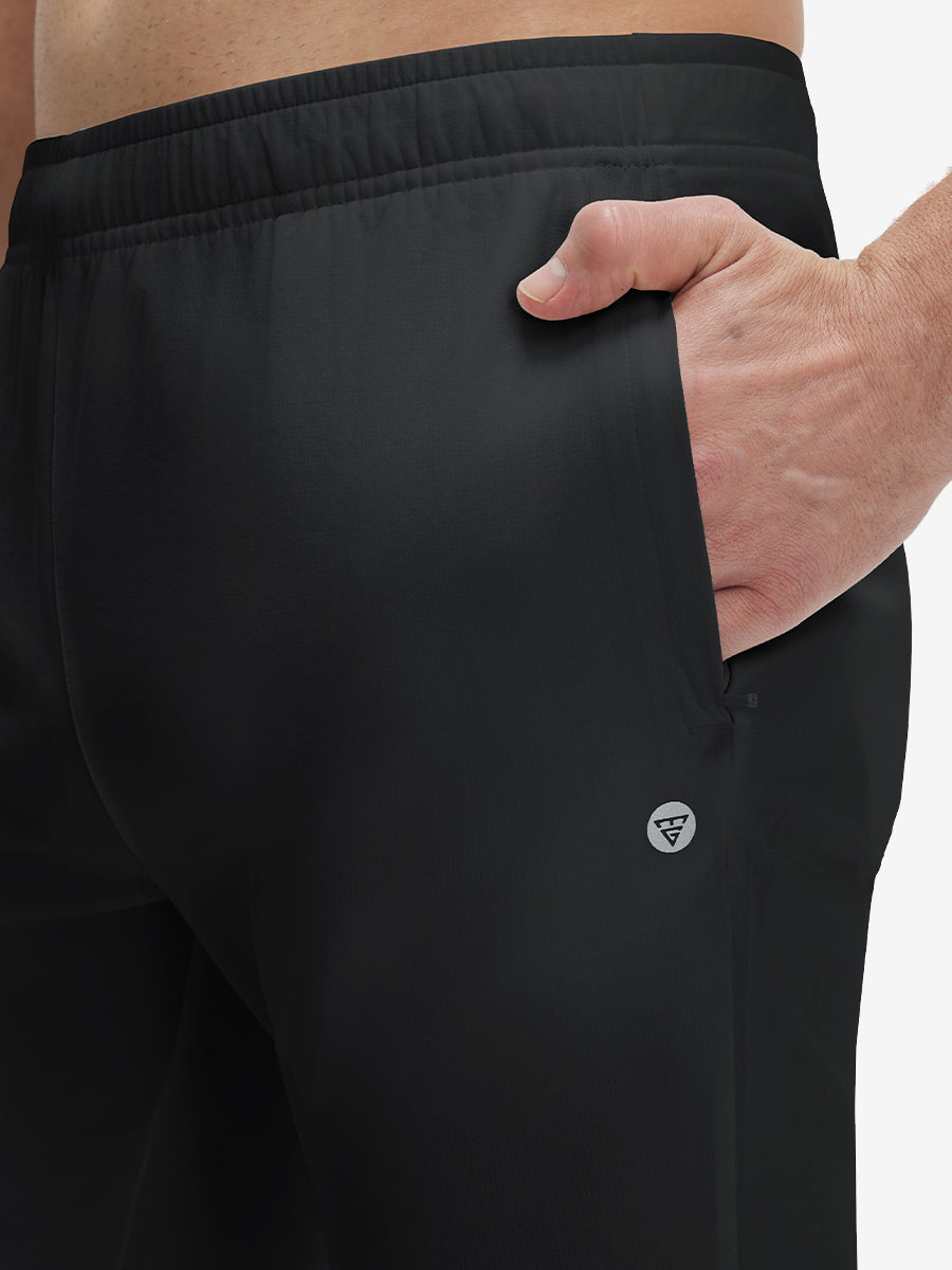 Mesh Joggers with Zipper Pockets