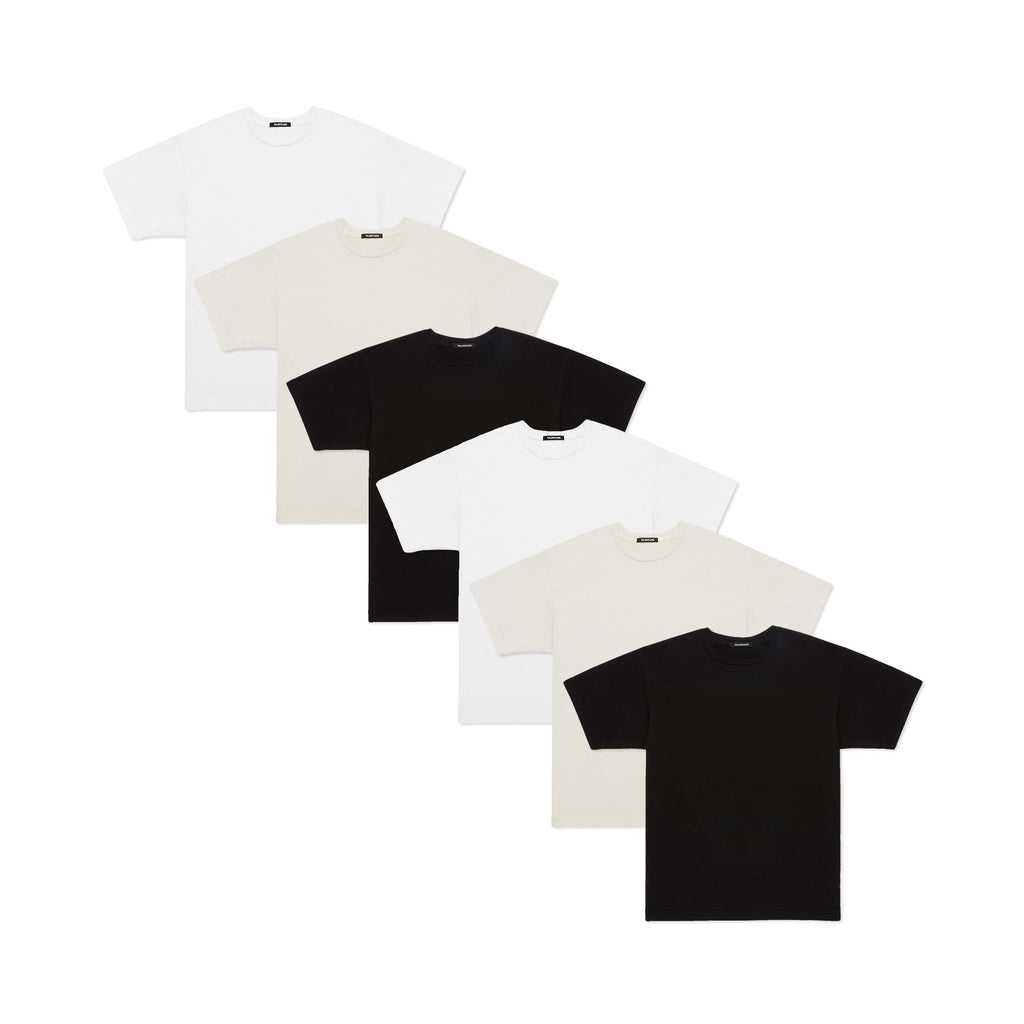 MENS DROP SHOULDER TEE 6 PACK