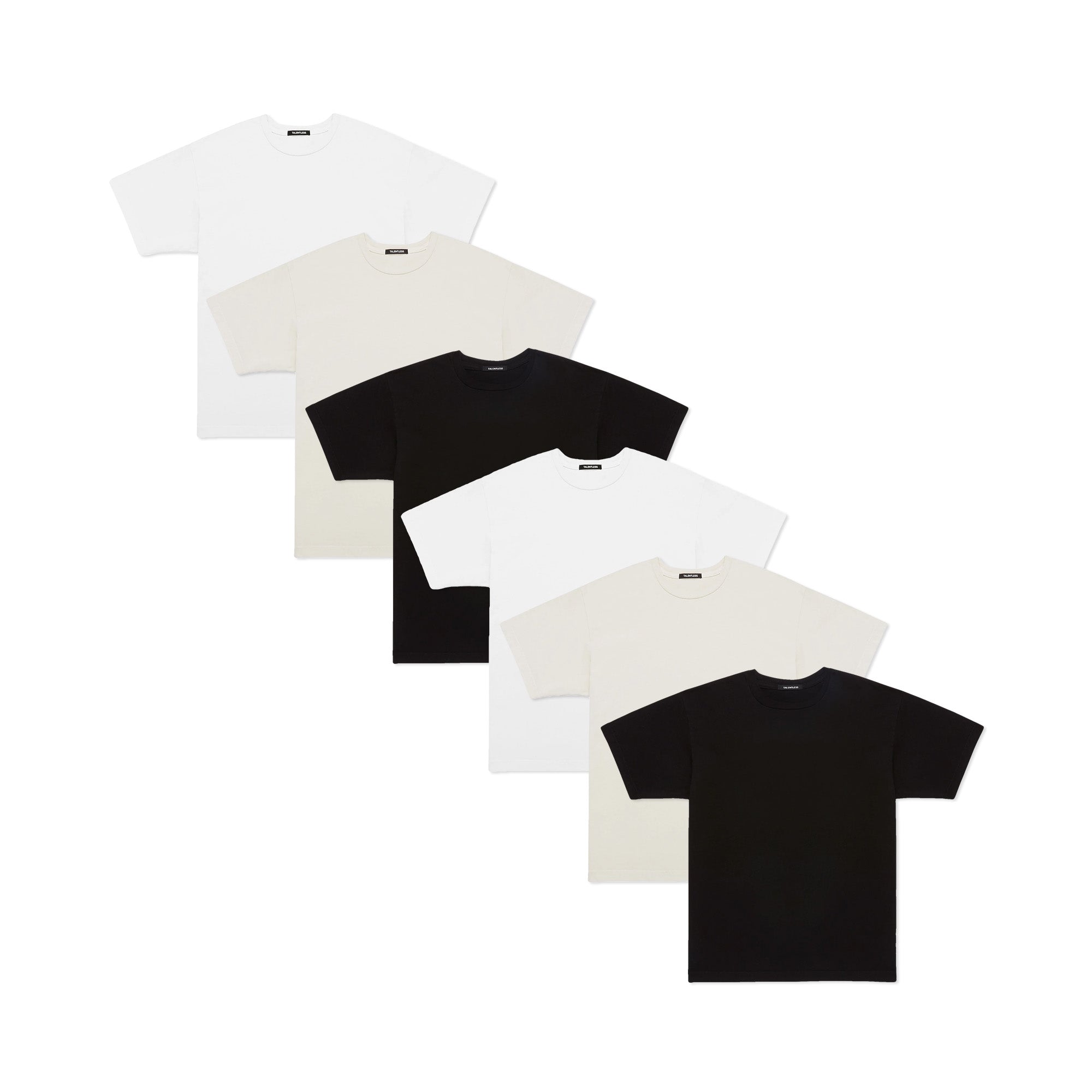 MENS DROP SHOULDER TEE 6 PACK