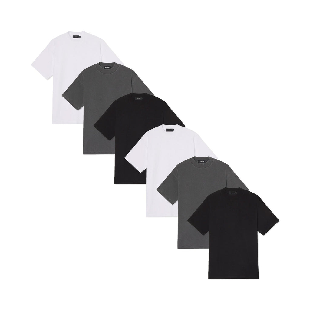 MENS MOCK NECK TEE 6 PACK