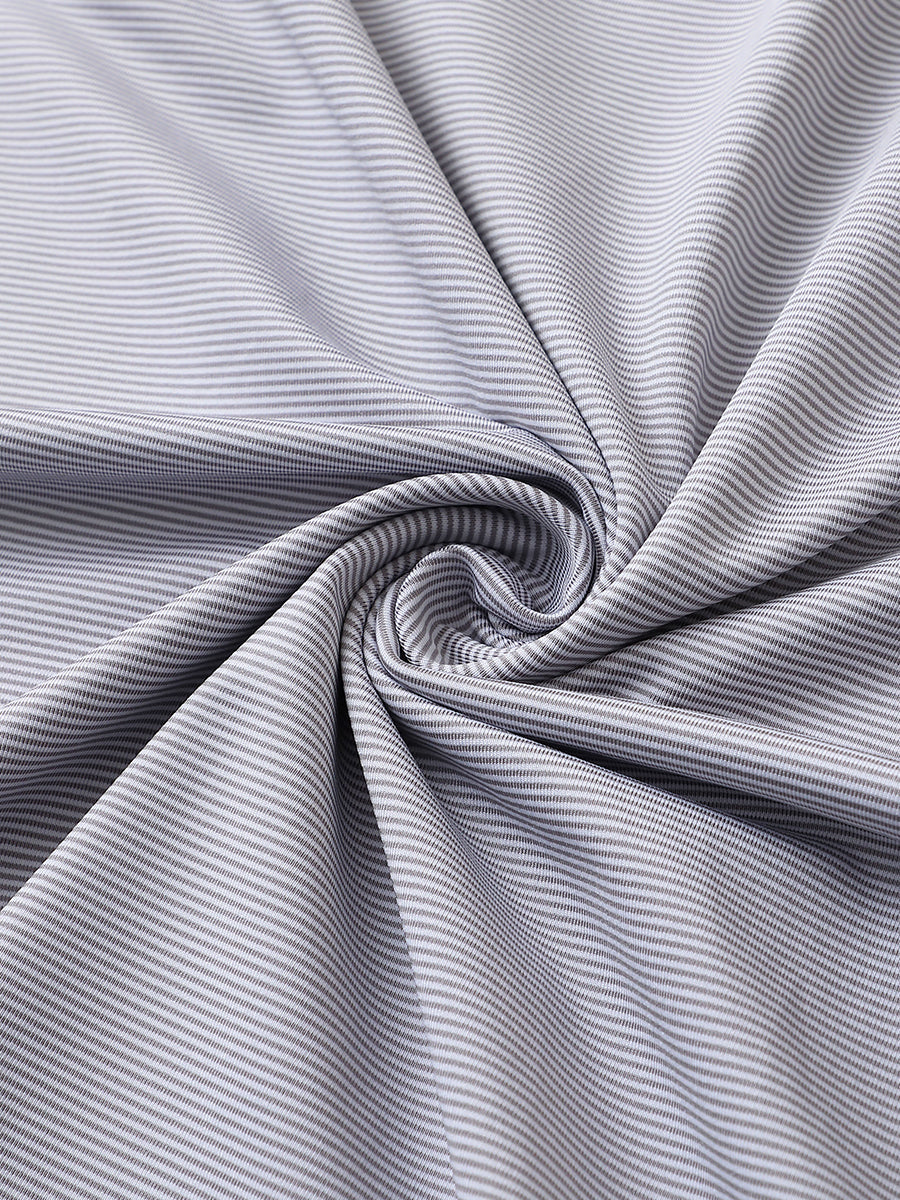 Pinstripe Jersey Performance Polo