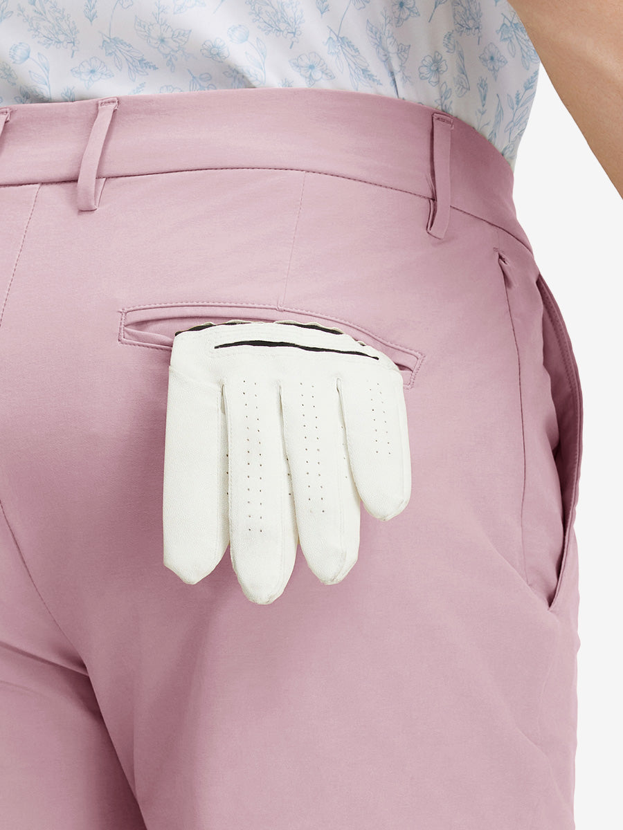Stretch Cotton Blend Slim Fit Golf Trousers 5 Pockets
