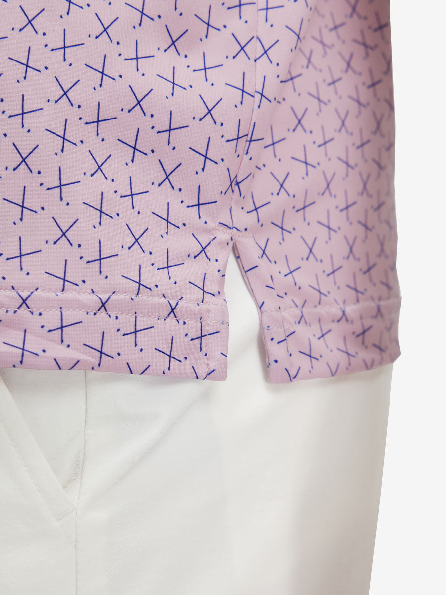 Premium Ribbed Collar Print Polo Shirts