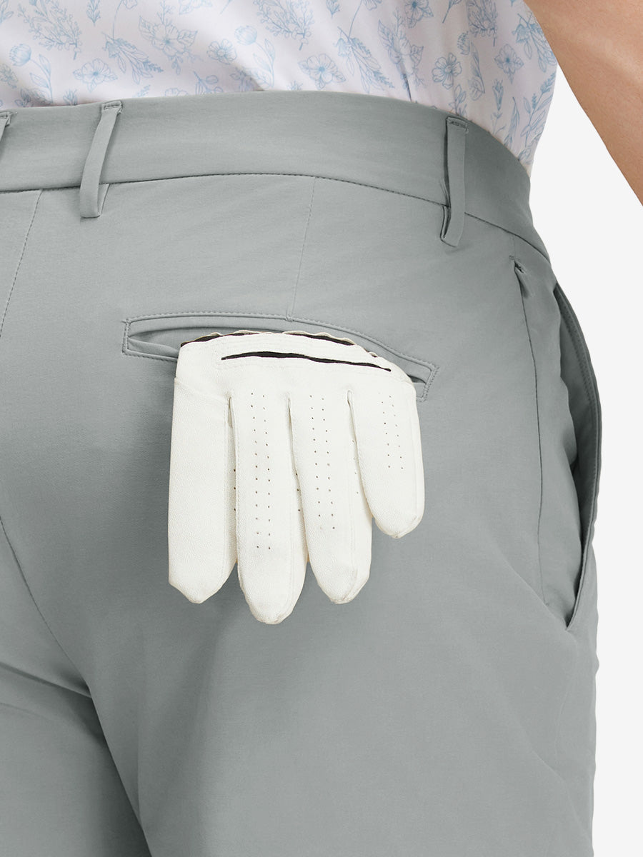 Stretch Cotton Blend Slim Fit Golf Trousers 5 Pockets