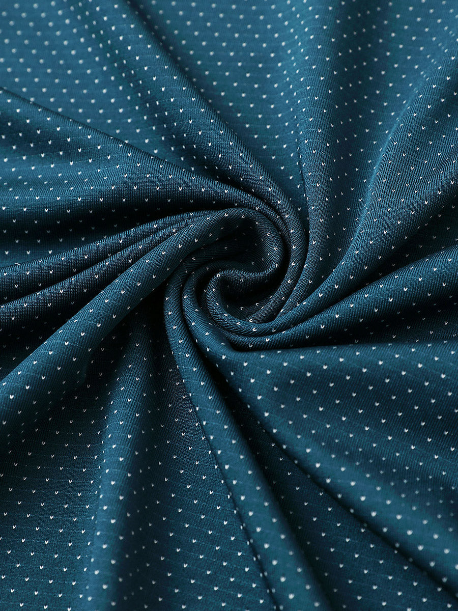 4 Way Stretch Jacquard Polo