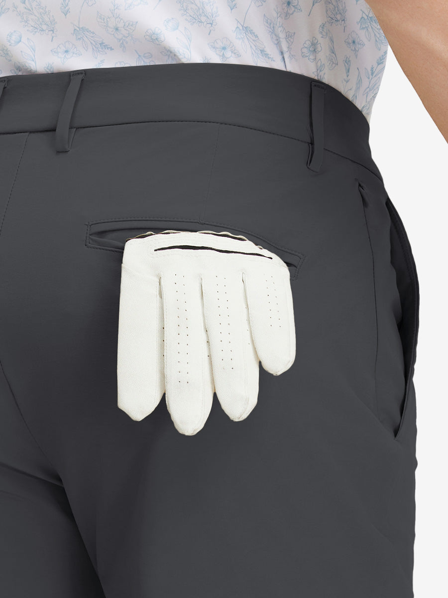 Stretch Cotton Blend Slim Fit Golf Trousers 5 Pockets