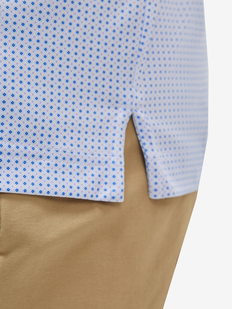 Premium Ribbed Collar Print Polo Shirts