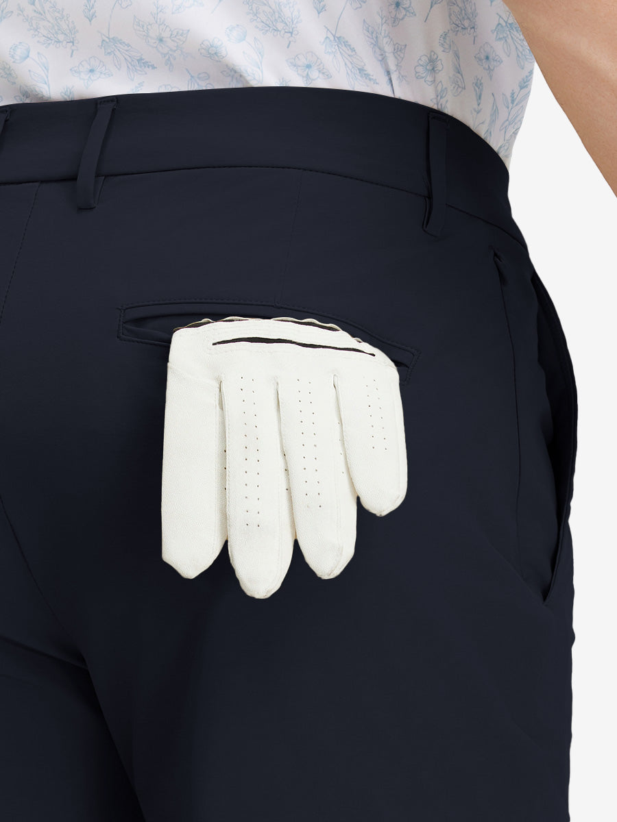 Stretch Cotton Blend Slim Fit Golf Trousers 5 Pockets