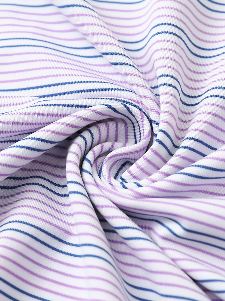 Performance Stripe Golf Shirts