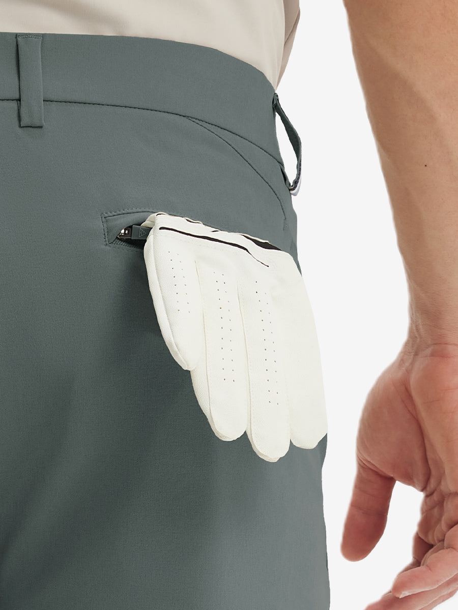 Water Repellent Classic Fit Flat Front Golf Dress Pants