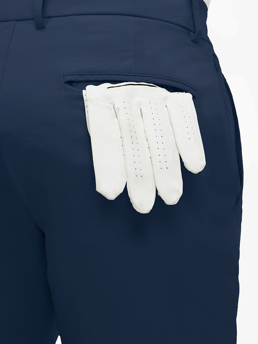Flat Front Flex Cotton Blend Golf Shorts