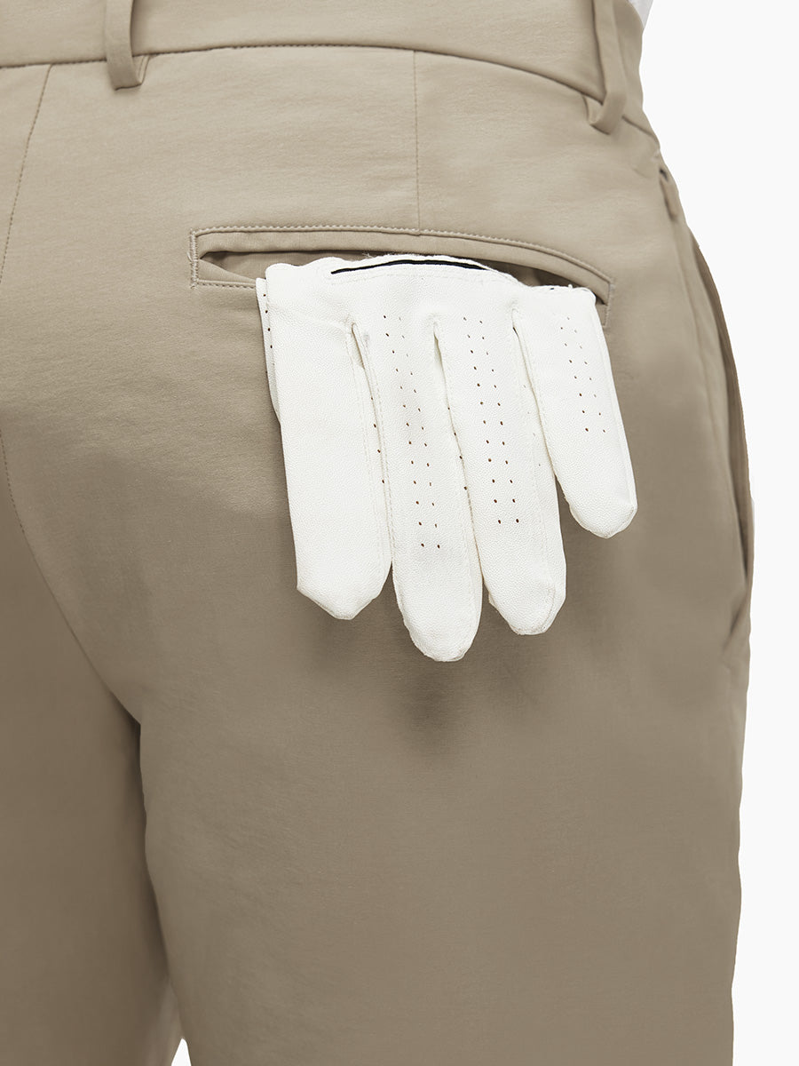 Flat Front Flex Cotton Blend Golf Shorts