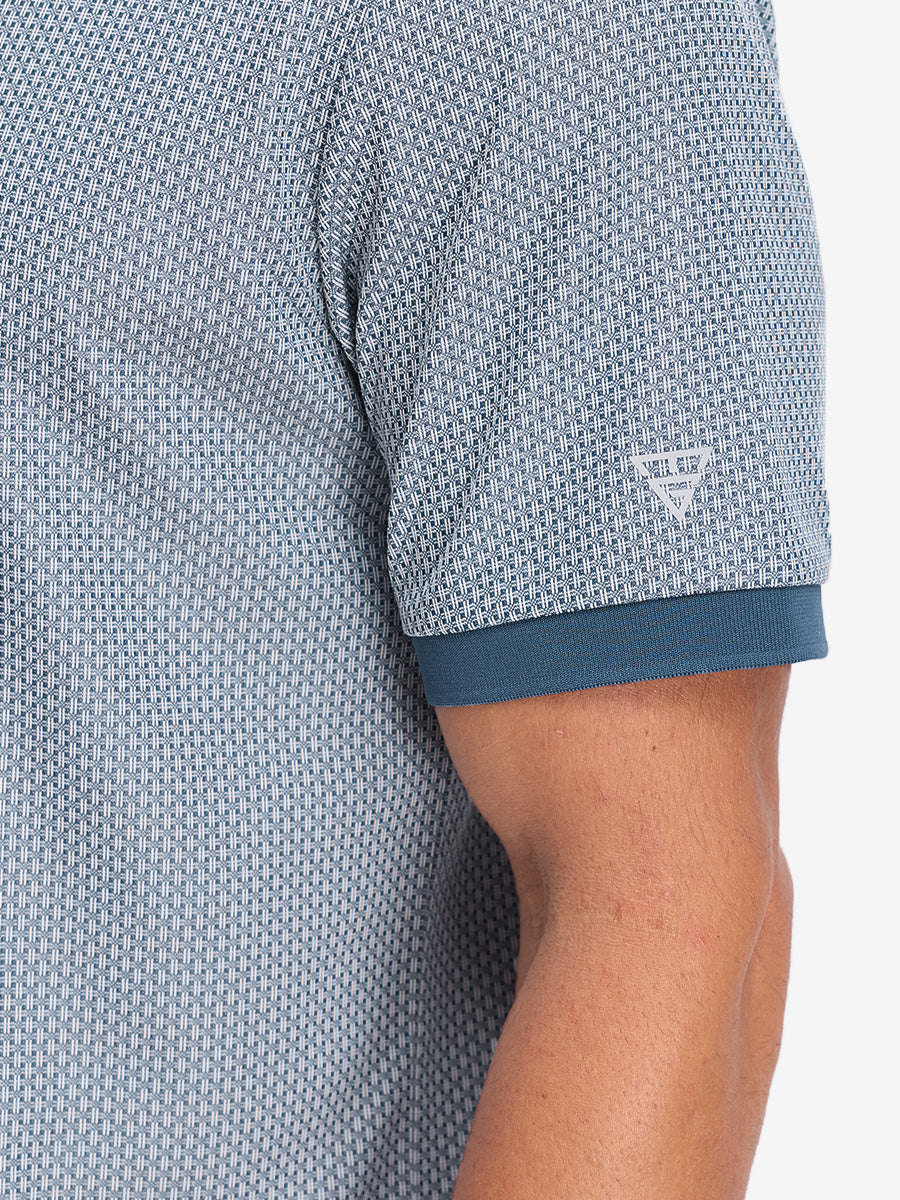 Moisture Wicking Jacquard Golf Shirts