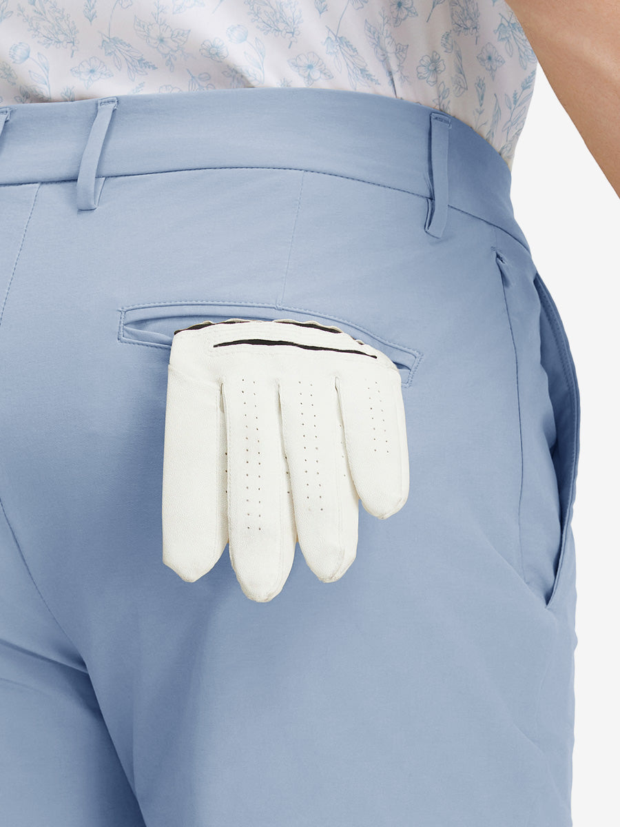 Stretch Cotton Blend Slim Fit Golf Trousers 5 Pockets